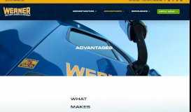 
							         Advantages of Driving a Truck for Werner Enterprises								  
							    