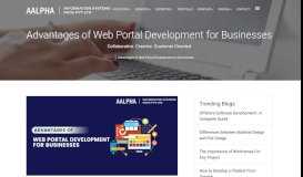 
							         Advantages of Web Portal Development for Businesses - Aalpha								  
							    