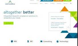 
							         Advarra: Research Compliance Solutions | IRB | IBC | Consulting								  
							    