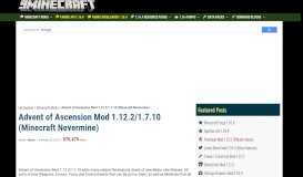
							         Advent of Ascension Mod 1.12.2/1.7.10 (Minecraft Nevermine ...								  
							    