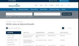 
							         AdventHealth Greater Orlando Careers - Search & Apply for Jobs Online								  
							    