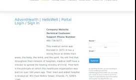 
							         AdventHealth | HelloWell | Portal Login / Sign In								  
							    