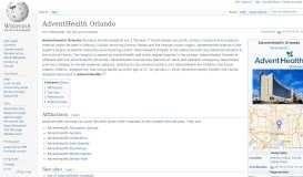 
							         AdventHealth Orlando - Wikipedia								  
							    