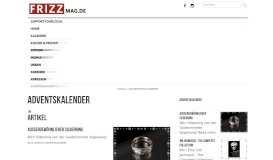 
							         Adventskalender - FRIZZ - Das Stadt- und Kulturmagazin & Online ...								  
							    