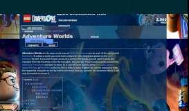 
							         Adventure Worlds | LEGO Dimensions Wiki | FANDOM powered by Wikia								  
							    