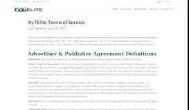 
							         Advertiser & Publisher Agreement Definitions - Xy7Elite.com | Run by ...								  
							    