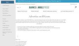 
							         Advertising | B&N Press - Nook Press - Barnes & Noble								  
							    