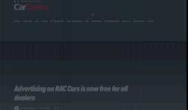 
							         Advertising on RAC Cars is now free for all dealers - Car Dealer ...								  
							    