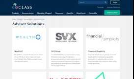 
							         Adviser Solutions | Class SMSF software for Accountants and Advisers								  
							    