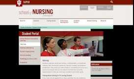 
							         Advising: Student Portal: School of Nursing: Indiana University								  
							    
