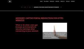
							         Advisory: Captive Portal Redirection for HTTPS Websites - ANTlabs								  
							    