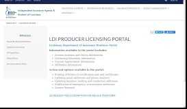 
							         Advocacy - LDI Producer Licensing Portal - IIABL								  
							    
