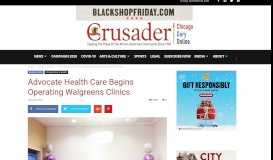 
							         Advocate Health Care Begins Operating Walgreens Clinics | Gary ...								  
							    