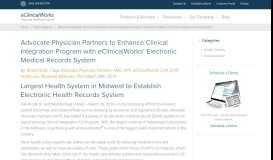 
							         Advocate Physician Partners with eCW - eClinicalWorks								  
							    