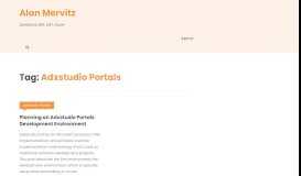 
							         Adxstudio Portals – Alan Mervitz								  
							    