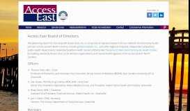 
							         AE Board of Directors - Access East, Inc.								  
							    