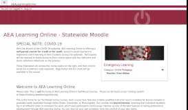 
							         AEA Learning Online - Statewide Moodle								  
							    