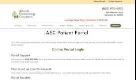 
							         AEC Patient Portal - Asheville Endocrinology Consultants								  
							    