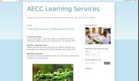 
							         AECC Learning Services								  
							    
