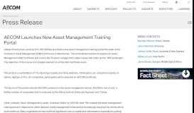 
							         AECOM Launches New Asset Management Training Portal								  
							    
