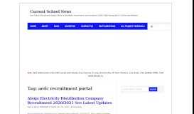 
							         aedc recruitment portal Archives - Current School News : Current ...								  
							    