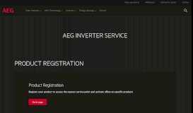 
							         AEG Inverter Service - AEG Industrial Solar								  
							    