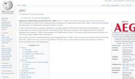 
							         AEG - Wikipedia								  
							    