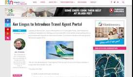 
							         Aer Lingus to Introduce Travel Agent Portal - ITTN								  
							    
