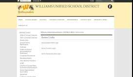 
							         Aeries Links - Williams Unified School District								  
							    