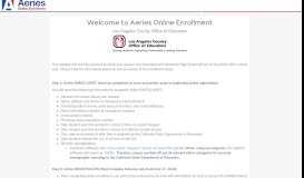 
							         Aeries Online Enrollment - Aeries ASP Portals - Aeries Software								  
							    