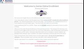 
							         Aeries Online Enrollment - Etiwanda School District								  
							    