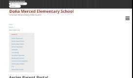 
							         Aeries Parent Portal - Dona Merced Elementary School - School Loop								  
							    