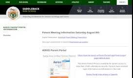 
							         Aeries Parent Portal Information / Overview								  
							    