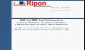 
							         Aeries Parent Portal link - Ripon Unified School District								  
							    