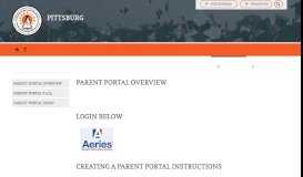 
							         Aeries Parent Portal / Parent Portal Overview - Pittsburg Unified ...								  
							    