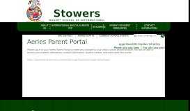 
							         Aeries Parent Portal - Stowers Elementary School								  
							    