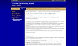 
							         Aeries Parent/Student Portal - Sonora Elementary School								  
							    