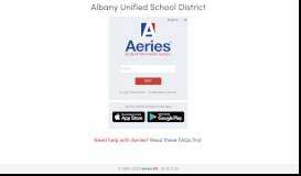 
							         Aeries: Portals - Albany - Aeries ASP Portals								  
							    