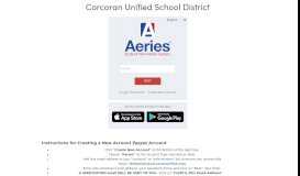 
							         Aeries: Portals - Corcoran Unified School District								  
							    