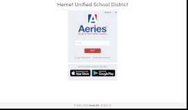 
							         Aeries: Portals - Hemet Unified School District								  
							    