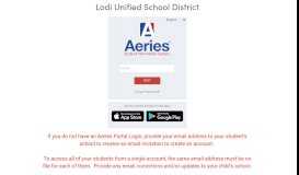 
							         Aeries: Portals - Lodi Unified School District								  
							    