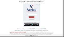 
							         Aeries: Portals - Milpitas Unified School District								  
							    