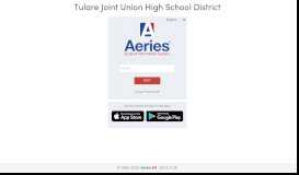 
							         Aeries: Portals - Tulare - Tulare Joint Union High School District								  
							    