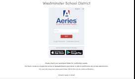 
							         Aeries: Portals - Westminster School District								  
							    