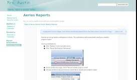 
							         Aeries Reports - Mrs. Austin - Google Sites								  
							    