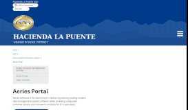 
							         Aeries Student Information System - Hacienda La Puente Unified ...								  
							    