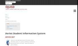 
							         Aeries Student Information System								  
							    