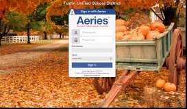 
							         Aeries - Tustin Unified School District								  
							    