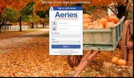 
							         Aeries - Whittier Union High School District								  
							    