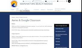 
							         Aeries/Ebackpack – Parents – Manhattan Beach Middle School								  
							    